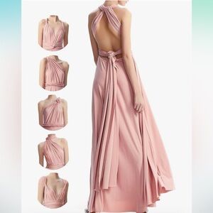 Dusty Rose bridesmaid dress size:one size fits all.